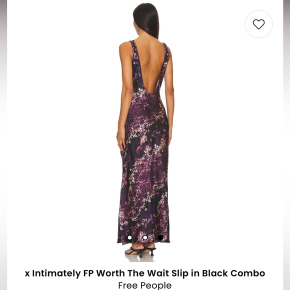 Free People - x Intimately FP Worth The Wait Slip in Black Combo - Picture 1 of 3